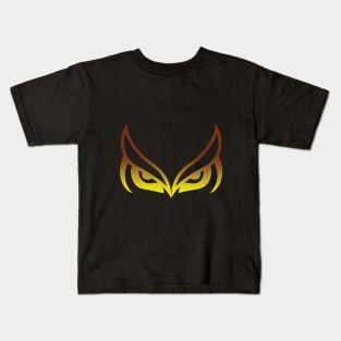 a cat and an owl Kids T-Shirt